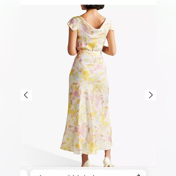 TED BAKER LONDON Necole Floral Belted Maxi Dress NEW size 0 - Picture 4 of 16